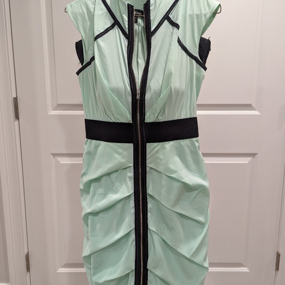 Beautiful Mint Green Black BEBE Dress XXS
